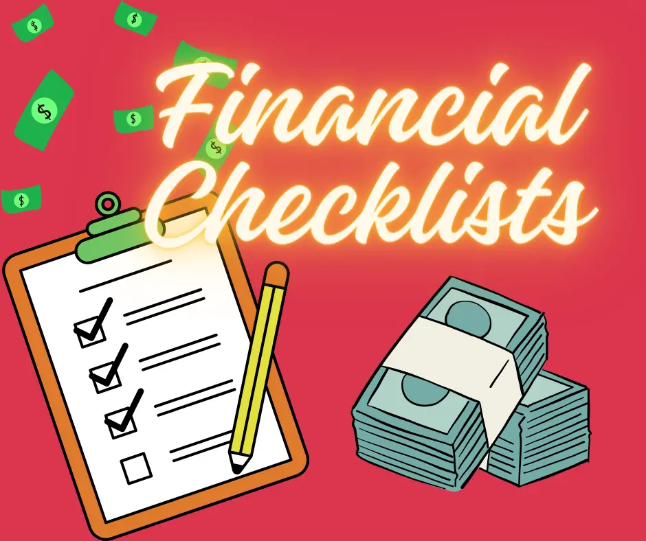 Financial goal setting checklist