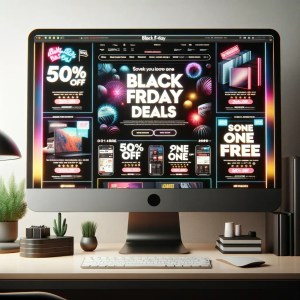 Online retailer on black friday