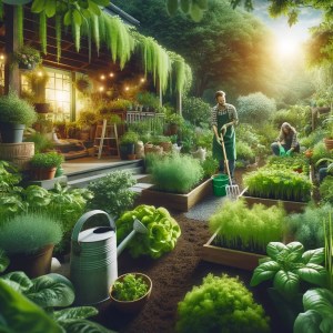 Green living garden