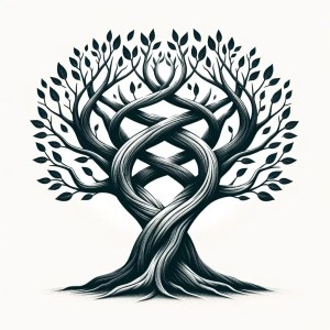 Two trees intertwining infidelity meaning