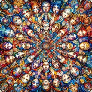 Kaleidoscope of faces infidelity meaning