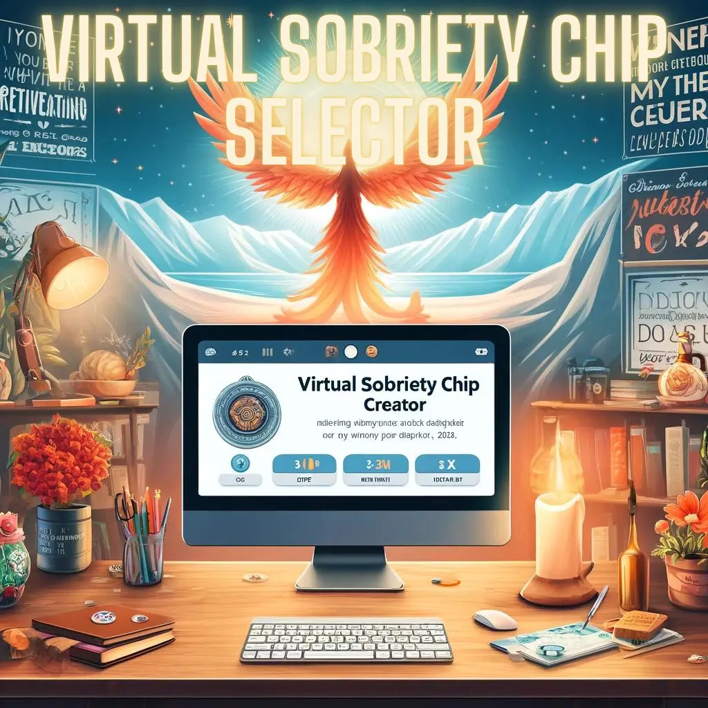 Virtual sobriety chip creator